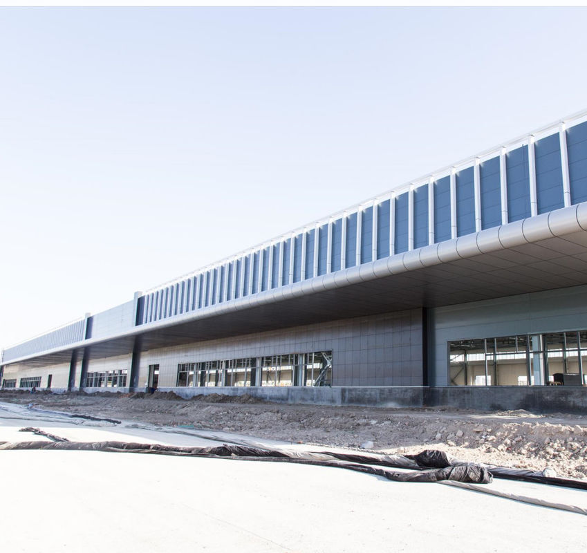 China Fabricante Premium Metal Leve Inclinado Telhado Estrutura de Aço Edifício Armazém Oficina para venda