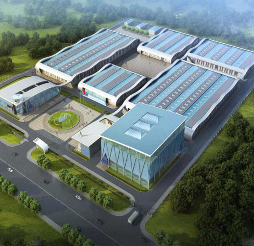 China Fabricante Premium Metal Leve Inclinado Telhado Estrutura de Aço Edifício Armazém Oficina para venda