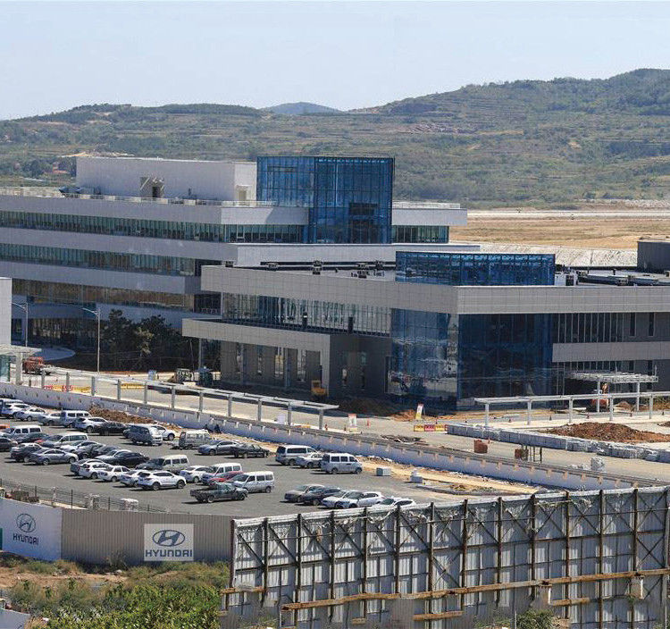 Estaleiro de aço anti-corrosivo Oficina de pré-engenharia Estrutura do edifício Impermeabilização