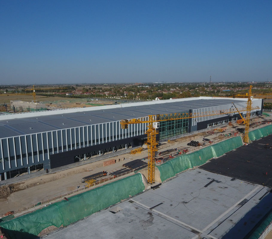 Estaleiro de aço anti-corrosivo Oficina de pré-engenharia Estrutura do edifício Impermeabilização