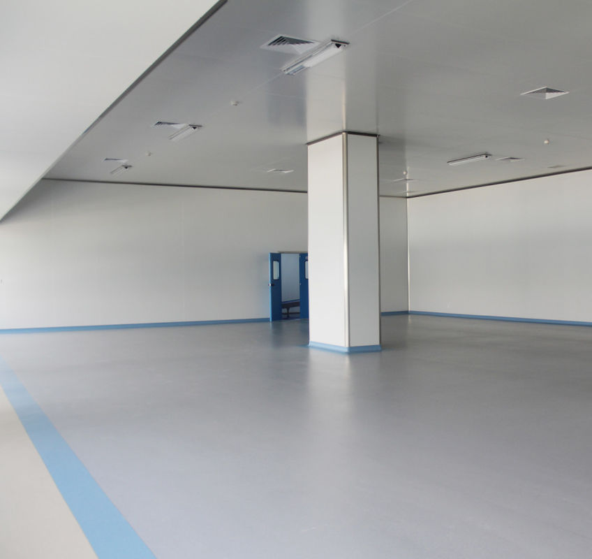 Estrutura de aço Armazém e Hospital Edifício de coluna grande Sala de isolamento industrial