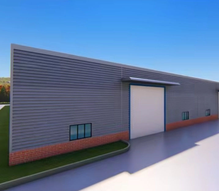 Construção de estruturas industriais de aço anti-corrosiva de grande comprimento