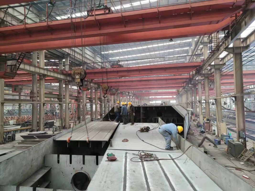 Construir armazém de aço projetado para alta altura e grande comprimento com oficina de estrutura de aço pré-fabricada à prova de furacões