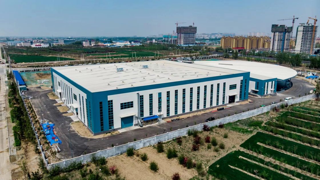 OEM Farmacêutica Logística Edifícios metálicos pré-fabricados Secção H Portal Estrutura de estrutura de aço