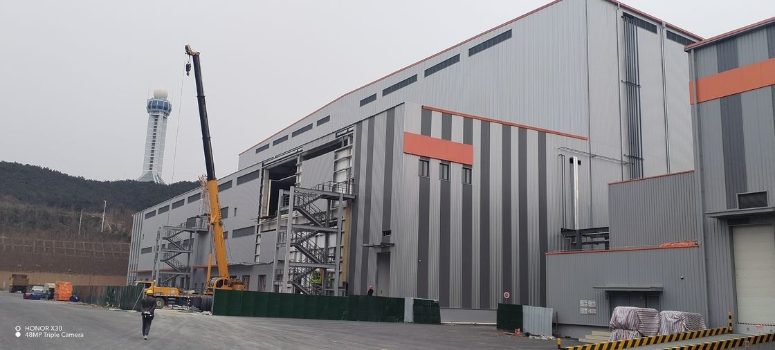 OEM Farmacêutica Logística Edifícios metálicos pré-fabricados Secção H Portal Estrutura de estrutura de aço