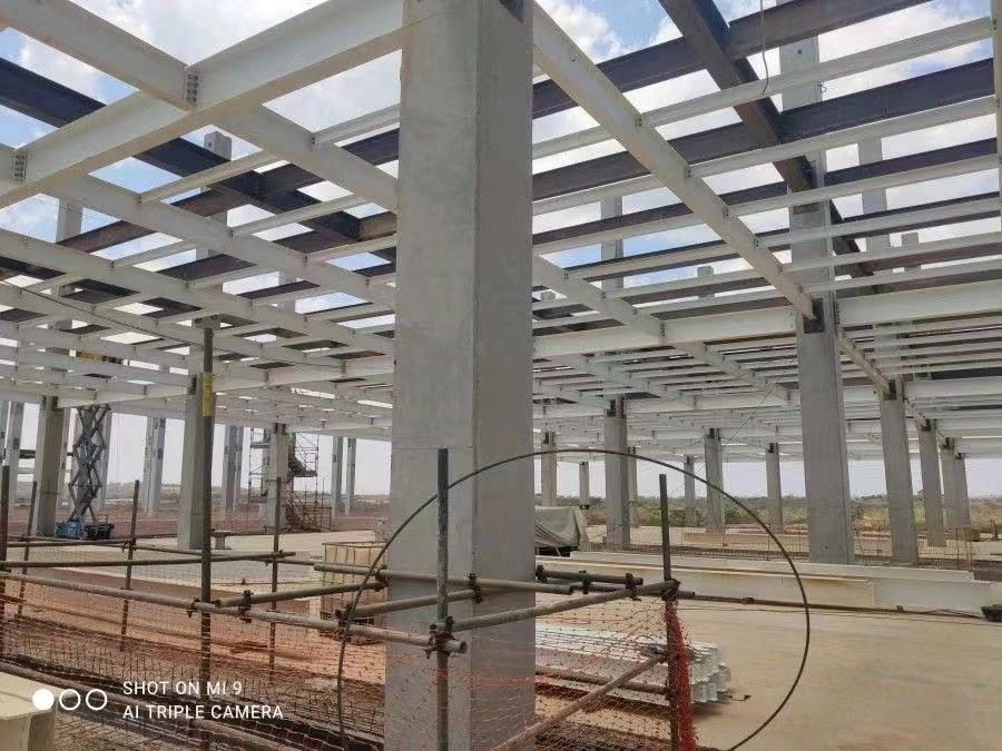 Parque de logística da cadeia de frio de grande comprimento Prefabricado Estrutura de aço pré-fabricada Estação de armazenamento Armazém para medicina de frutas
