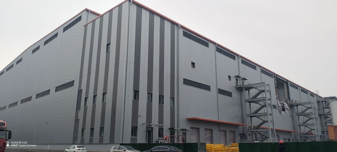 Parque de logística da cadeia de frio de grande comprimento Prefabricado Estrutura de aço pré-fabricada Estação de armazenamento Armazém para medicina de frutas